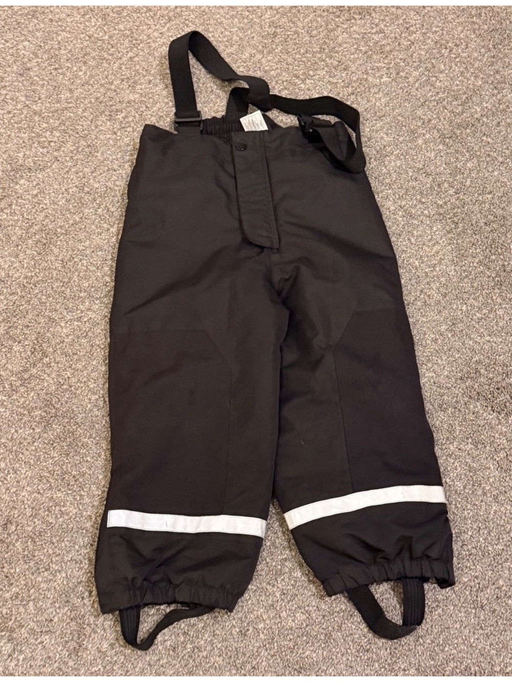 H&M Kids Black Insulated Snow Bib Pants Size 4T